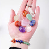 Natural crystal raw stone seven color stone irregular set -20230305